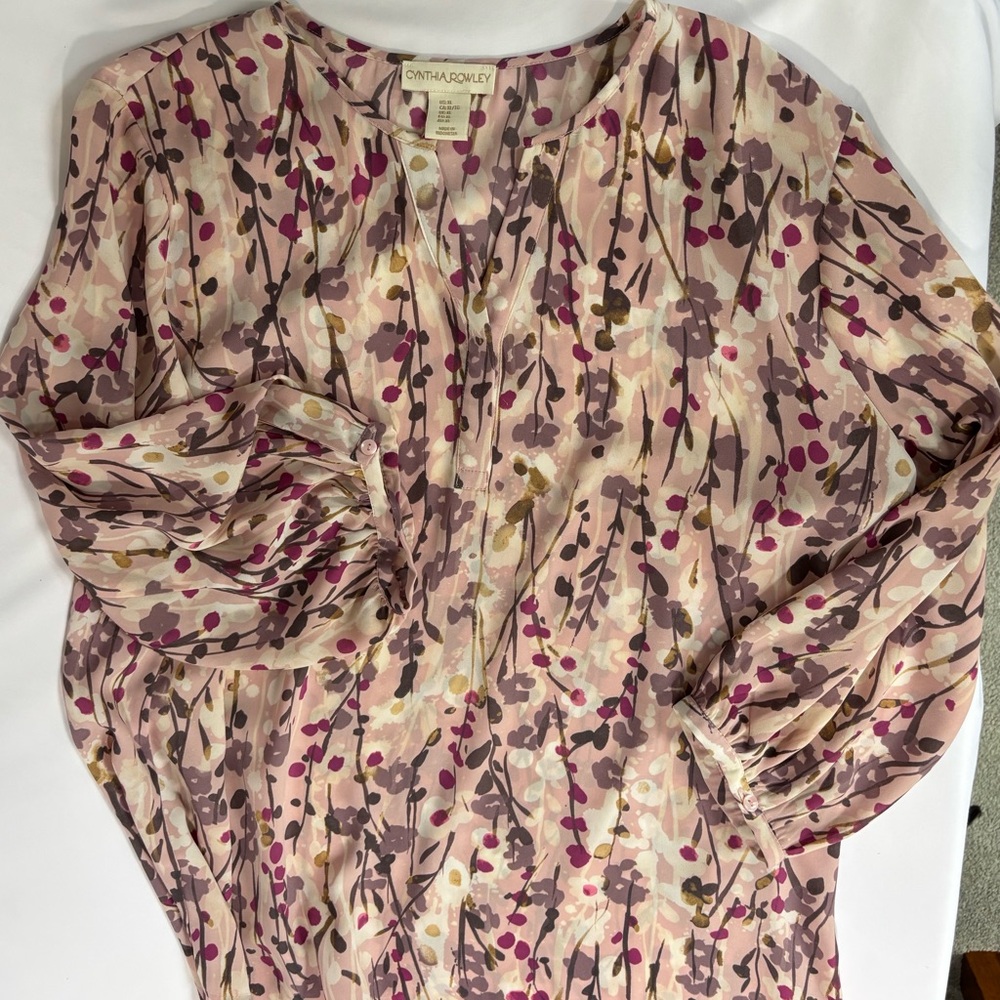 Cynthia Rowley Multicolor Floral Blouse